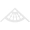 Ekena Millwork Pitch Classic Wagon Wheel Architectural Grade PVC Gable Pediment, 36"W x 16 1/2"H x 1"P (11/12) GPP036X017X100CWW - alternate 5